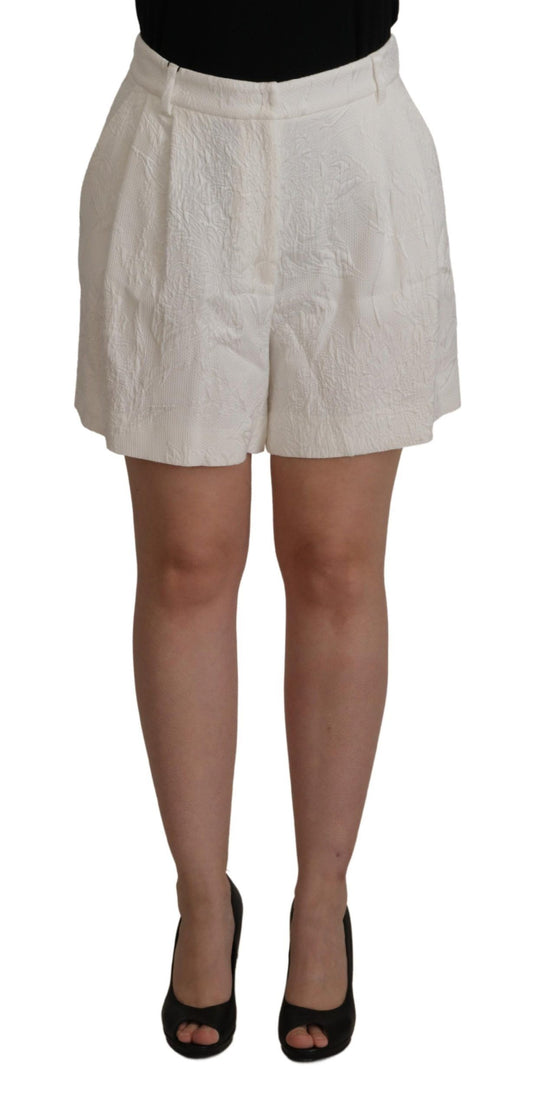 Dolce & Gabbana Elegant High Waist White Culotte Shorts - IT48 | XL