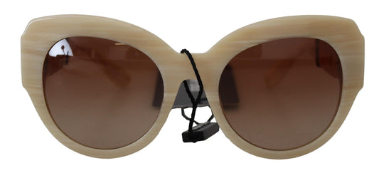 Dolce & Gabbana Beige Chic Acetate Women’s Sunglasses