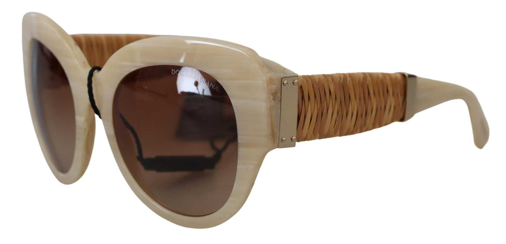 Dolce & Gabbana Beige Chic Acetate Women’s Sunglasses