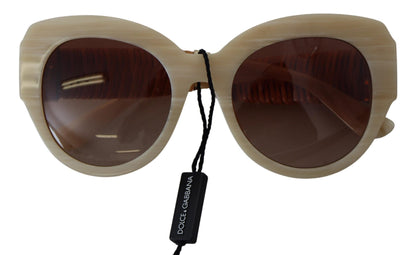 Dolce & Gabbana Beige Chic Acetate Women’s Sunglasses