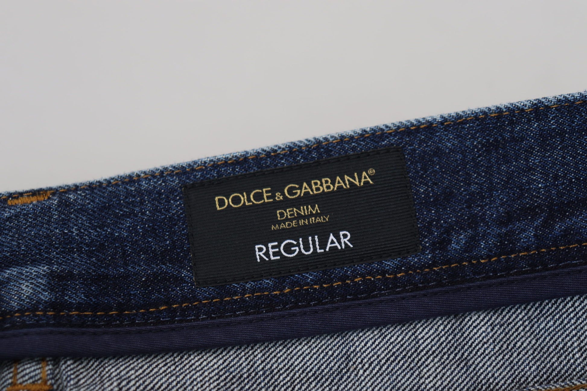 Dolce & Gabbana Elegant Blue Wash Regular Fit Jeans - IT48 | M