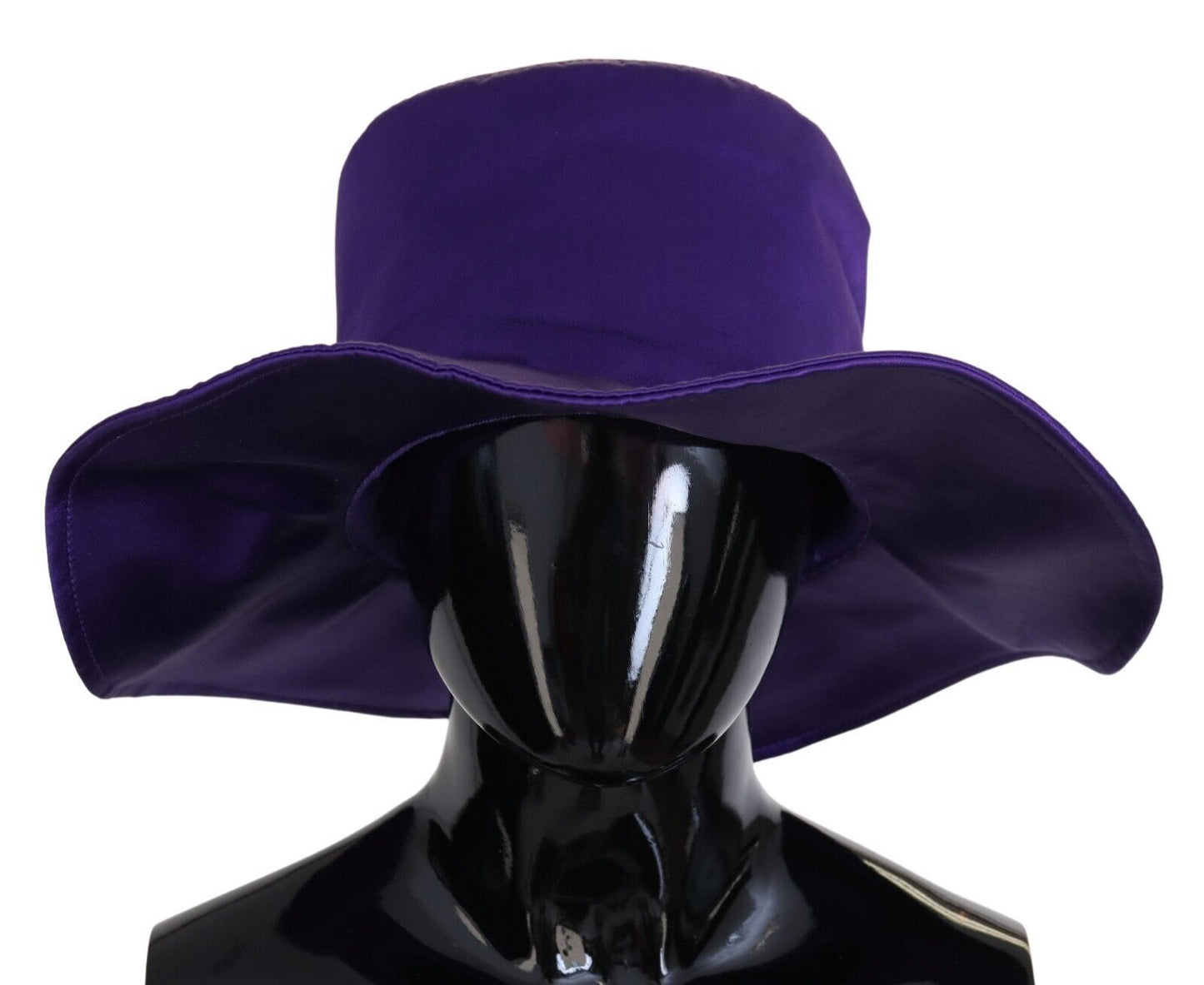 Dolce & Gabbana Elegant Purple Silk Top Hat - 57 cm|S