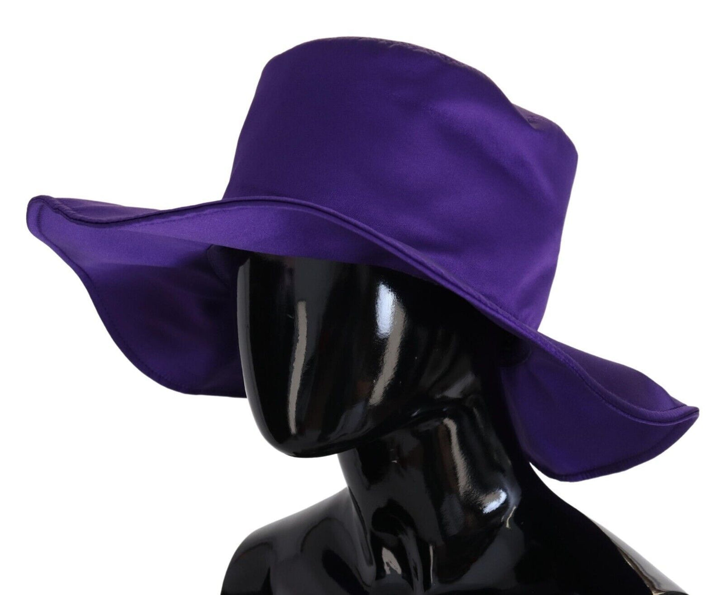 Dolce & Gabbana Elegant Purple Silk Top Hat - 57 cm|S