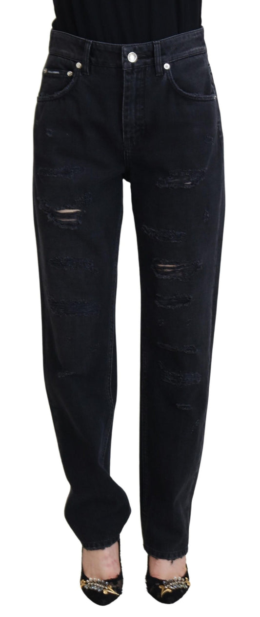 Dolce & Gabbana Chic Black Denim Pants - Elevate Your Wardrobe - IT40|S