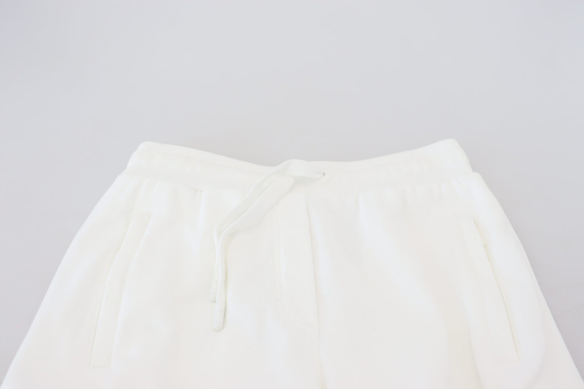 Dolce & Gabbana Elegant White Cotton Trousers - IT40|S