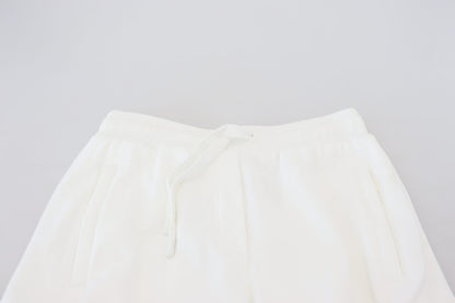 Dolce & Gabbana Elegant White Cotton Trousers