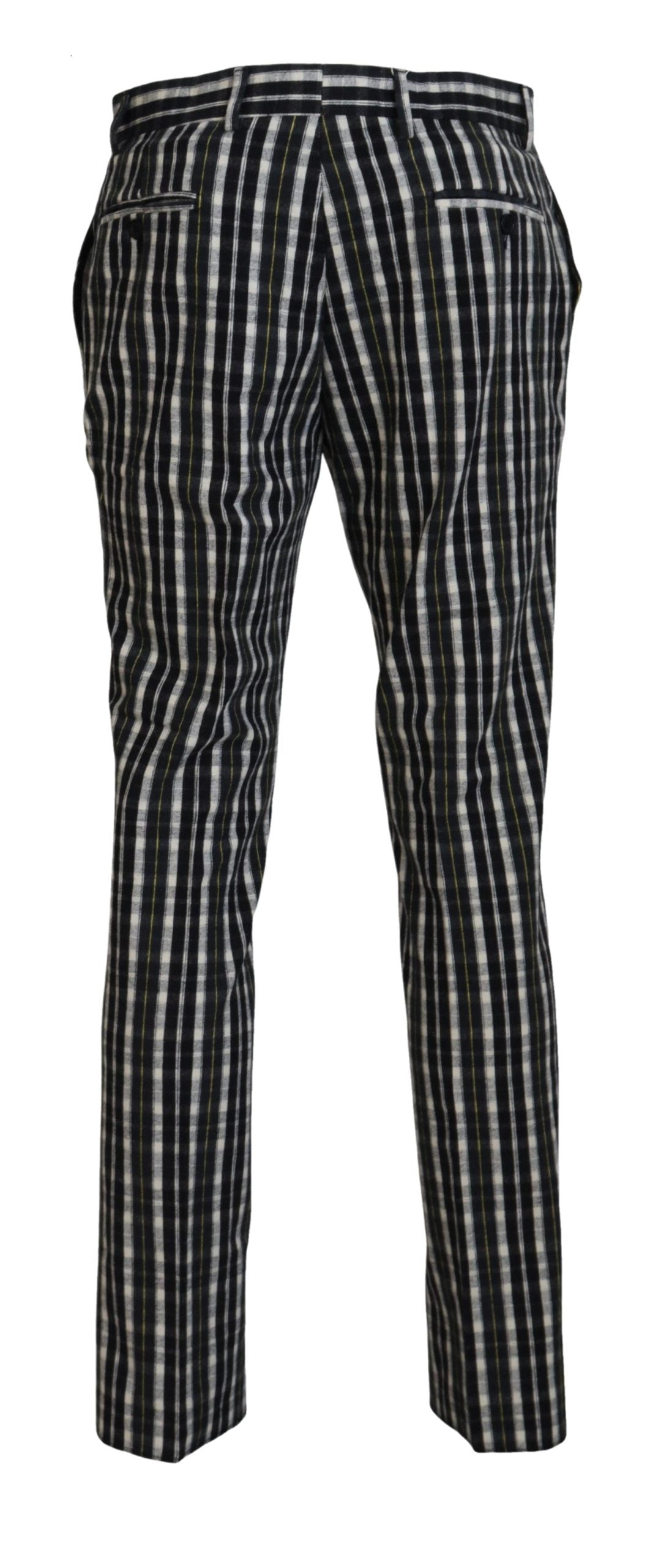 Elegant Black and White BENCIVENGA Pants - IT46 | S