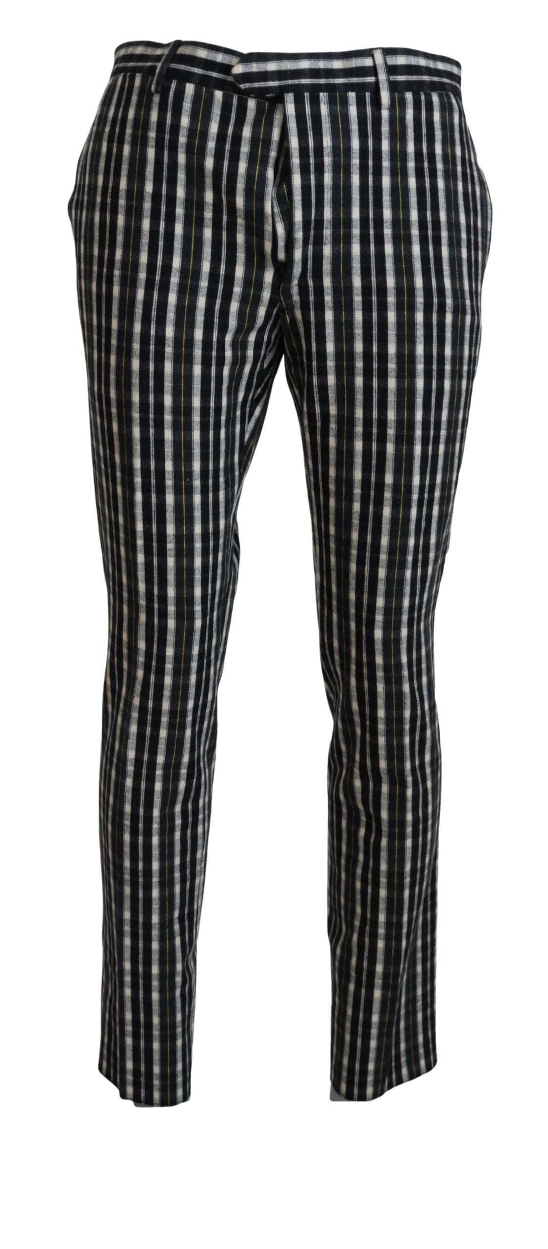 Elegant Black and White BENCIVENGA Pants - IT46 | S