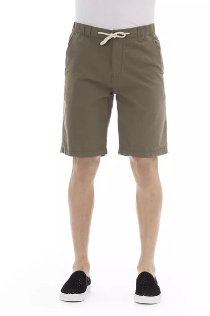 Baldinini Trend Army Cotton Men Bermuda Short