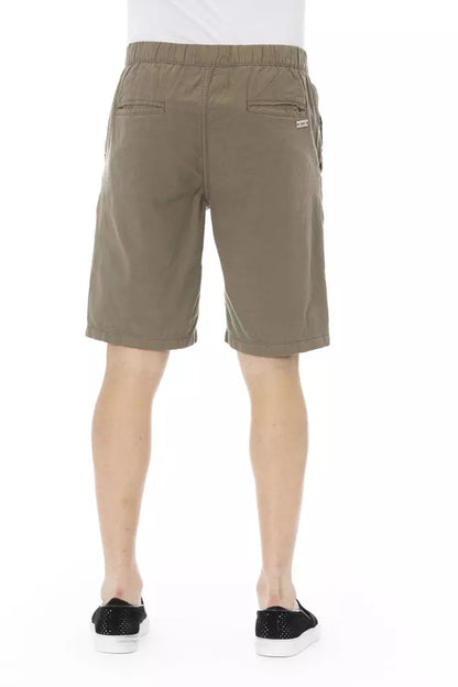 Baldinini Trend Army Cotton Men Bermuda Short