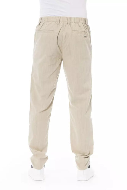 Baldinini Trend Beige Cotton Men Chino Pant