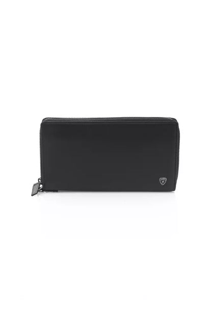 Automobili Lamborghini Black Leather Men Wallet