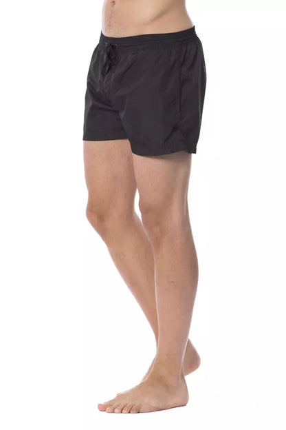 Roberto Cavalli Sport Black Polyester Men’s Swimwear