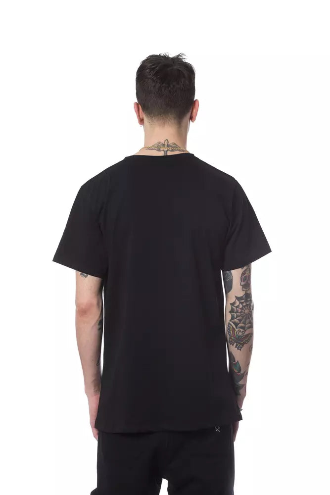 Nicolo Tonetto Black Cotton Men’s T-Shirt