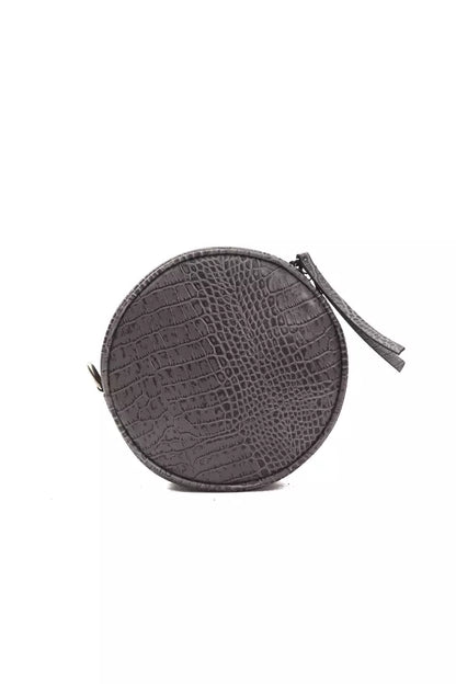 Pompei Donatella Gray Leather Women Crossbody