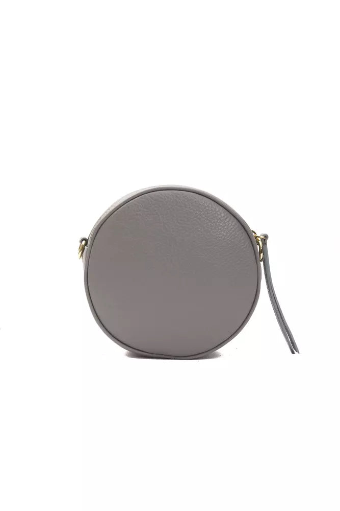 Pompei Donatella Gray Leather Women Crossbody