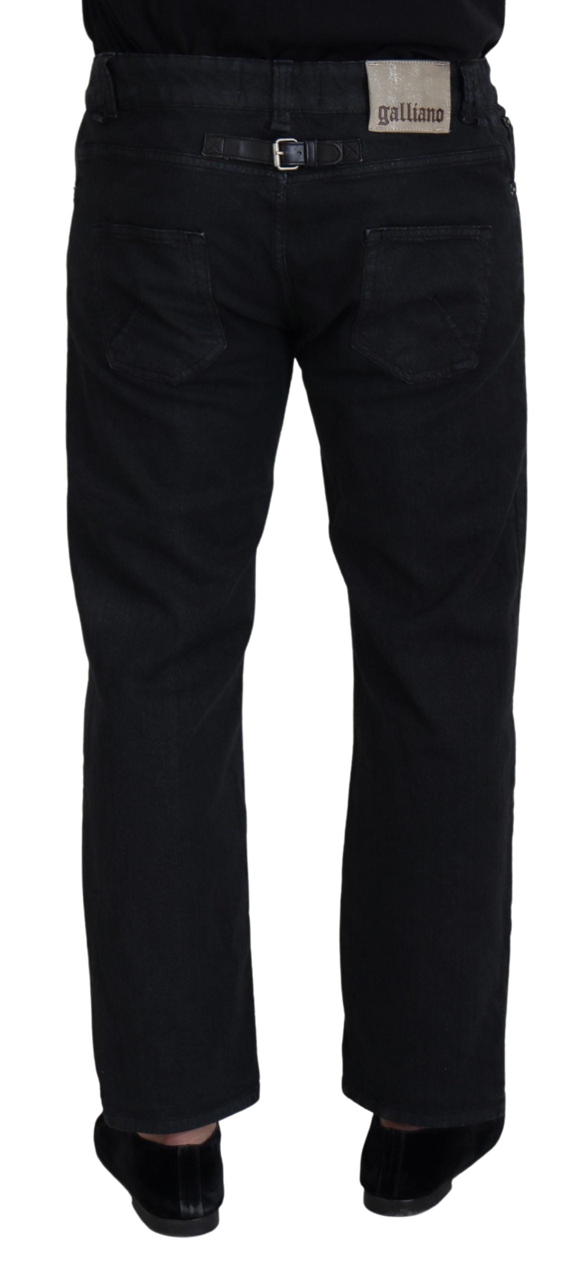 John Galliano Elegant Black Mainline Cotton Jeans - IT44 | XS