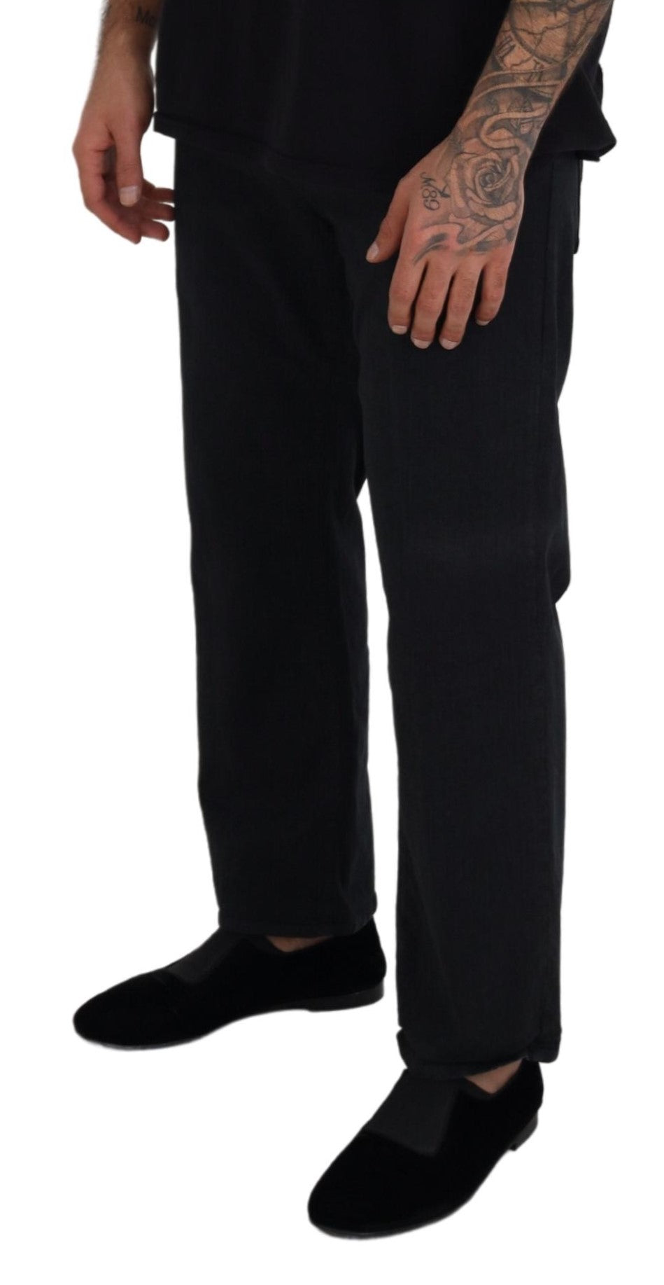 John Galliano Elegant Black Mainline Cotton Jeans - IT44 | XS