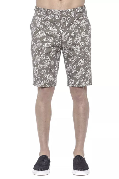 PT Torino Green Cotton Men’s Bermuda Short