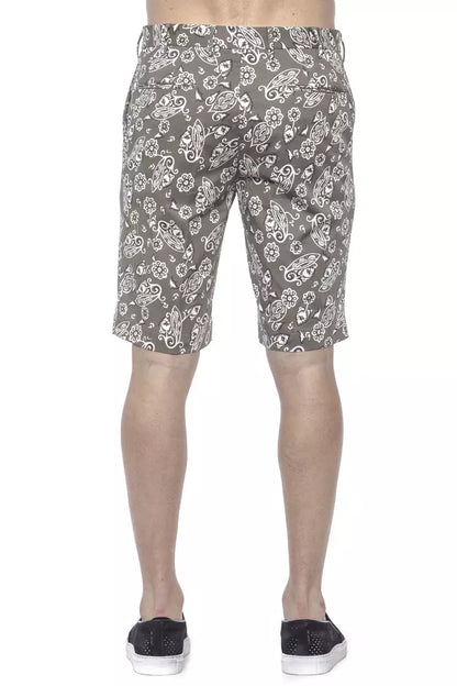 PT Torino Green Cotton Men’s Bermuda Short