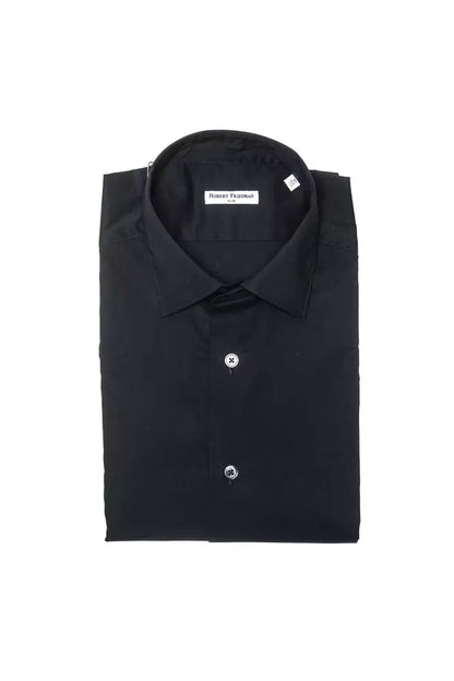 Robert Friedman Black Cotton Men’s Shirt