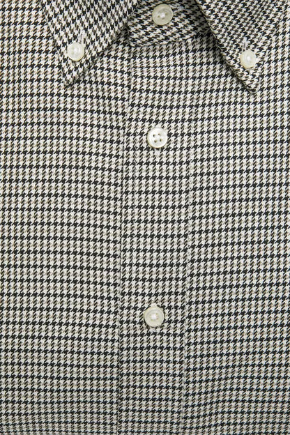 Robert Friedman Beige Cotton Men Shirt