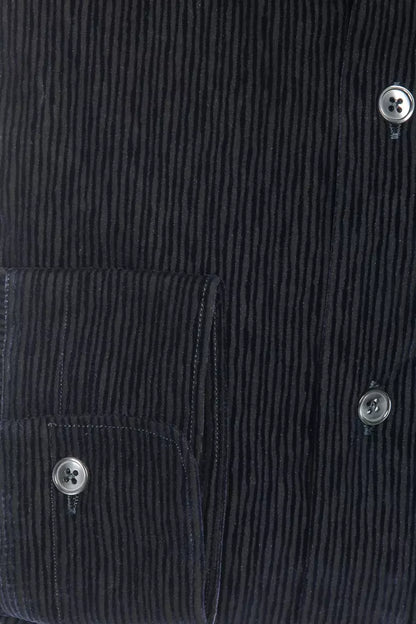 Robert Friedman Black Cotton Men’s Shirt - M