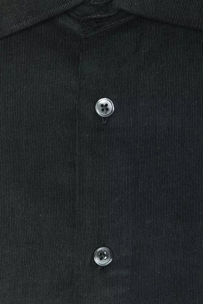 Robert Friedman Black Cotton Men’s Shirt