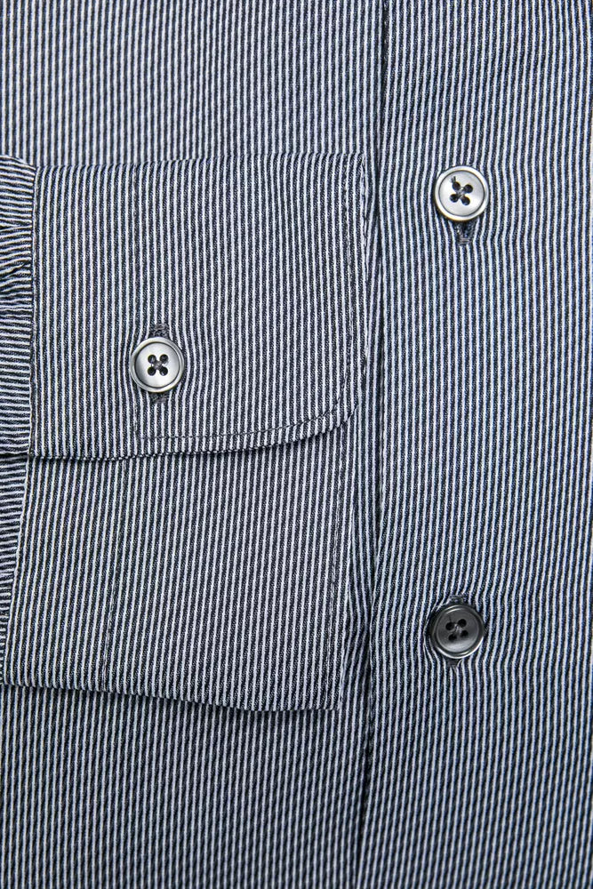 Robert Friedman Blue Cotton Men’s Shirt