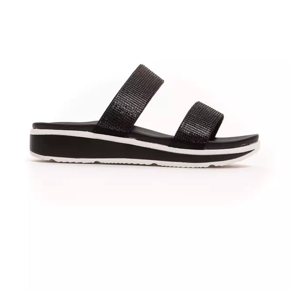 Péché Originel Black Textile Women Sandal