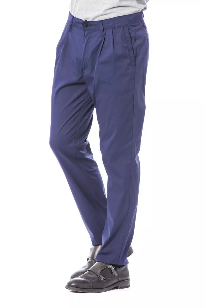 Verri Blue Cotton Men Pant