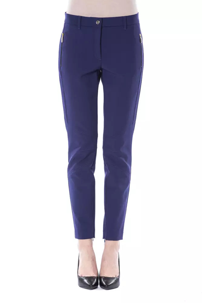 BYBLOS Blue Polyester Women’s Pants