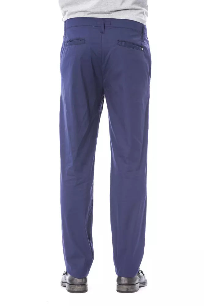 Verri Blue Cotton Men Pant