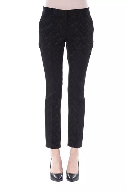 BYBLOS Black Polyester Women Pants