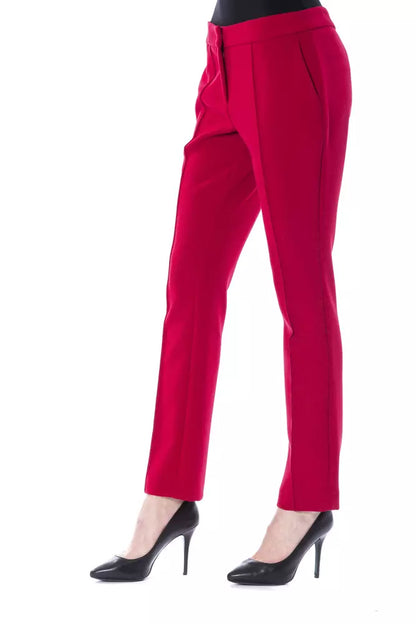 BYBLOS Fuchsia Polyester Women Pant