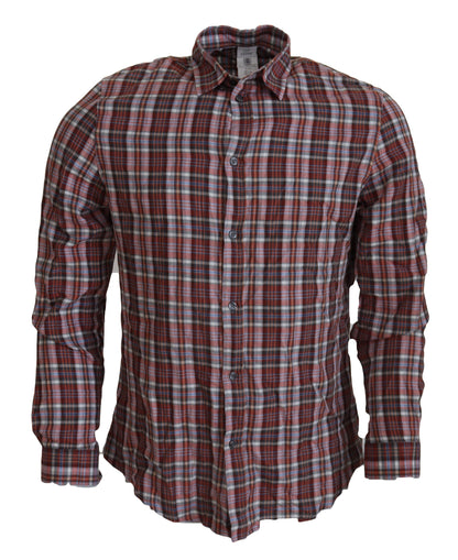 GF Ferre Multicolor Cotton Casual Men’s Shirt - XXS