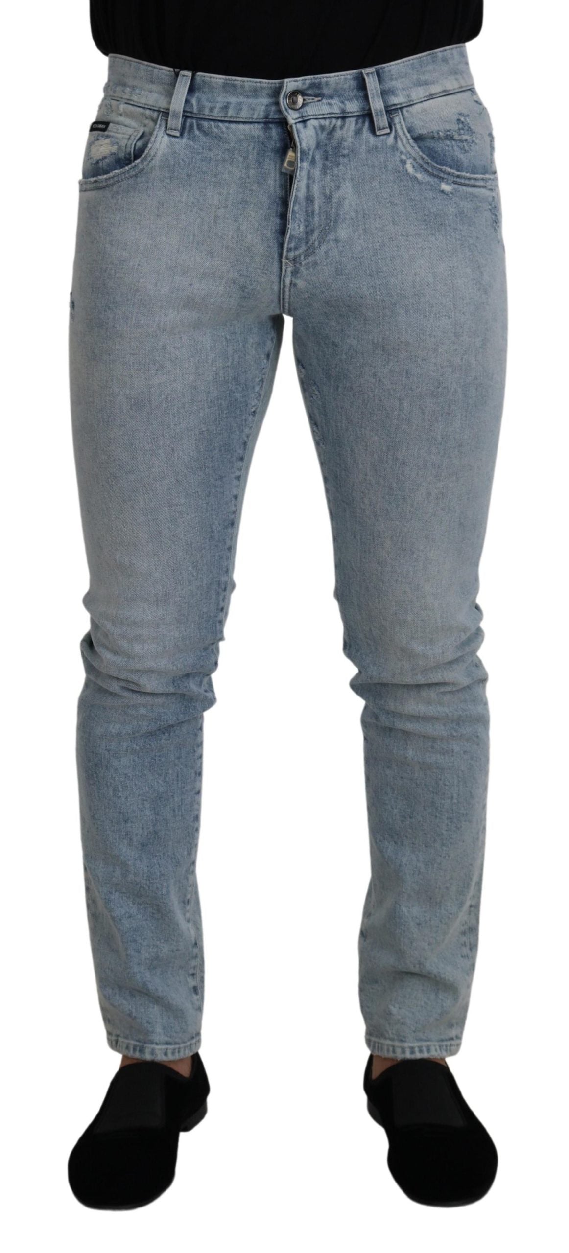 Dolce & Gabbana Classic Light Blue Denim Pants - IT46 | S