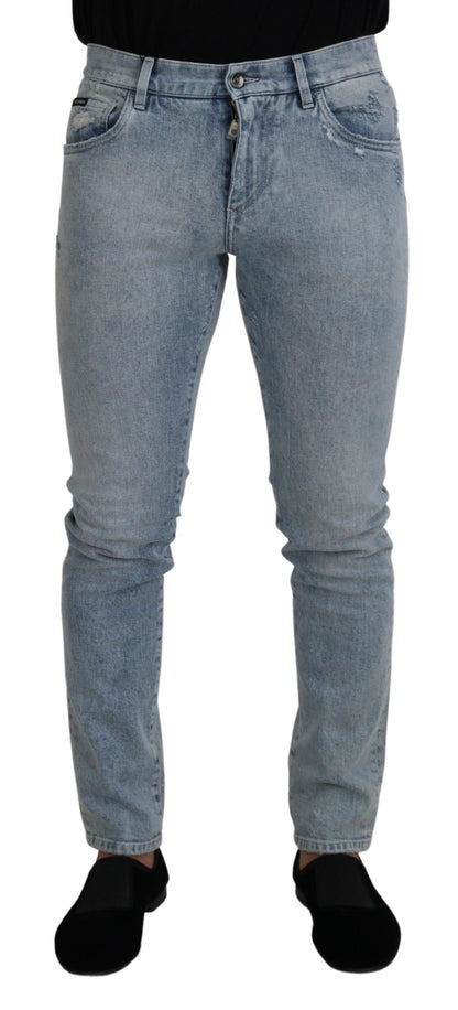 Dolce & Gabbana Classic Light Blue Denim Pants - IT46 | S