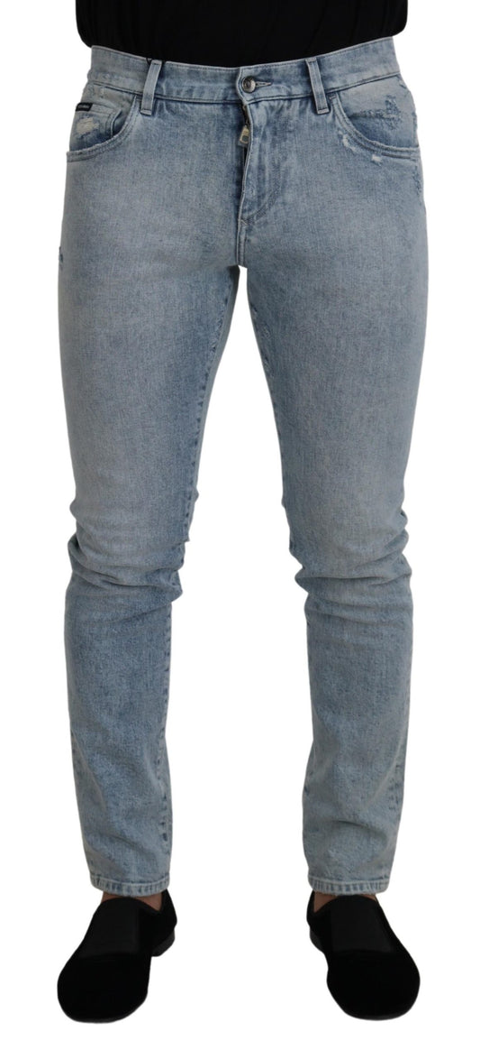 Dolce & Gabbana Classic Light Blue Denim Pants - IT46 | S