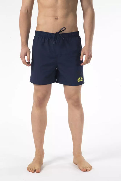 Just Cavalli Blue Nylon Men Swim Shorts