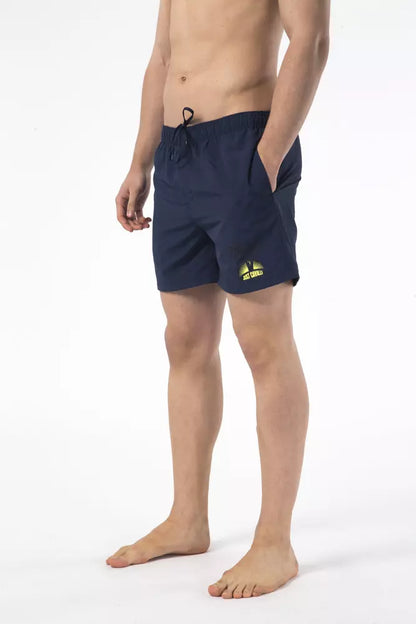 Just Cavalli Blue Nylon Men Swim Shorts