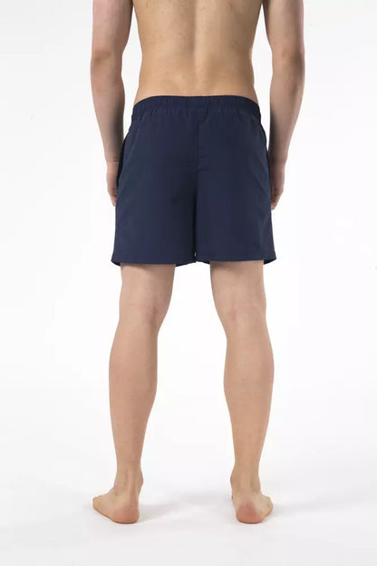 Just Cavalli Blue Nylon Men Swim Shorts