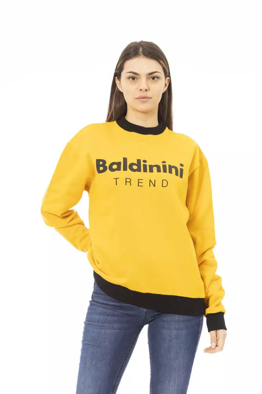 Baldinini Trend Yellow Cotton Women Hoodie