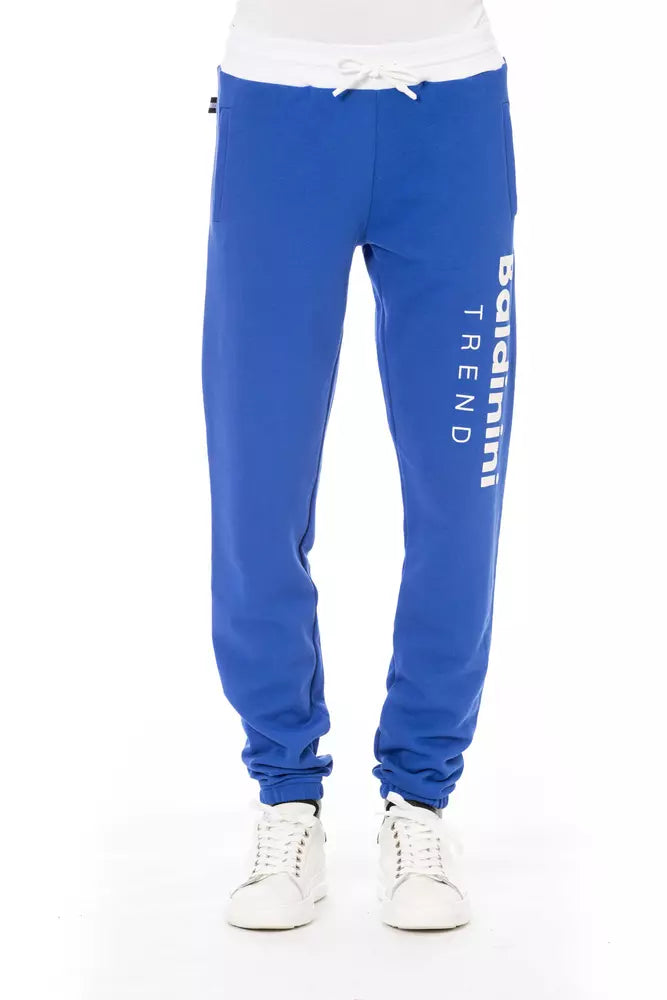 Baldinini Trend Blue Cotton Men’s Pant