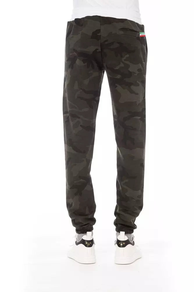 Baldinini Trend Green Cotton Men Pant