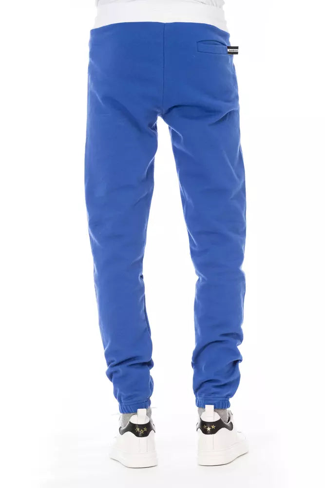 Baldinini Trend Blue Cotton Men’s Sport Pant