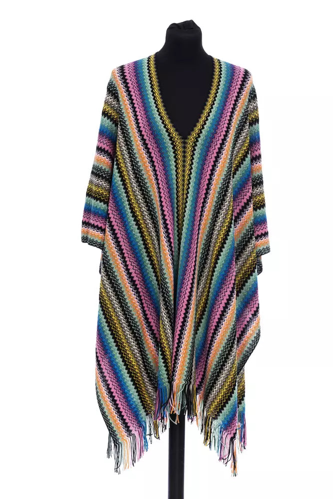 Missoni Multicolor Wool Women Poncho - Unisex