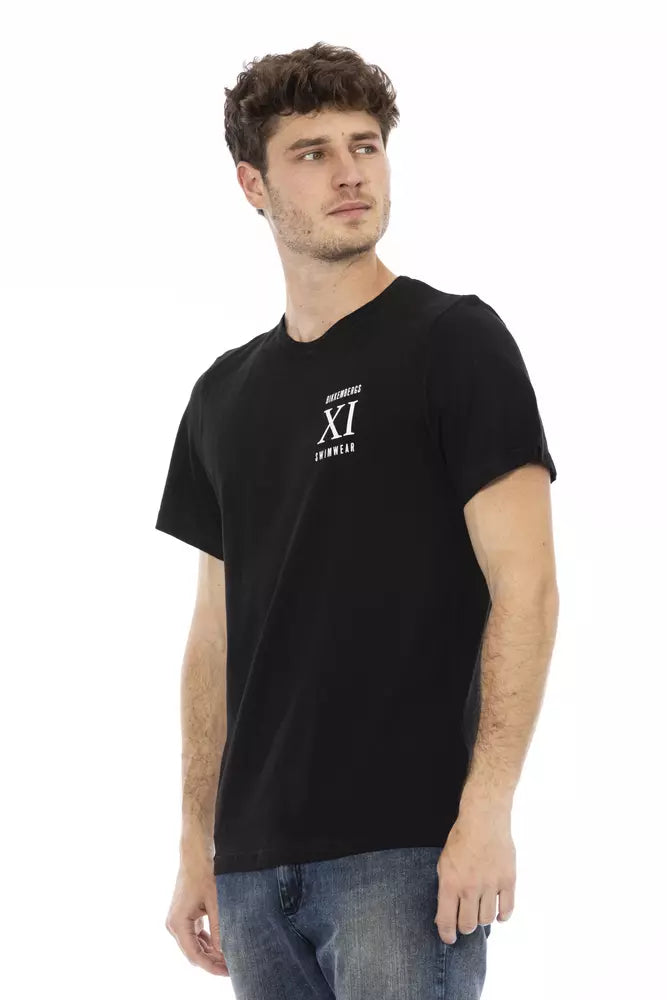 Bikkembergs Black Cotton Men T-Shirt - S