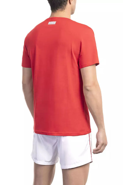 Bikkembergs Red Cotton Men T-Shirt