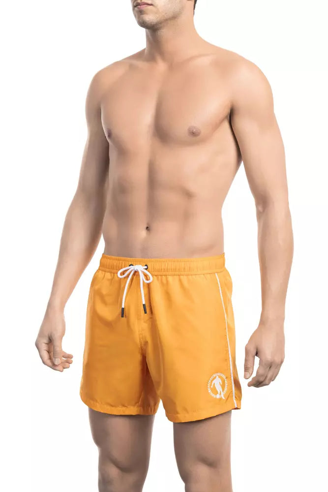 Bikkembergs Orange Polyester Men’s Swim Short